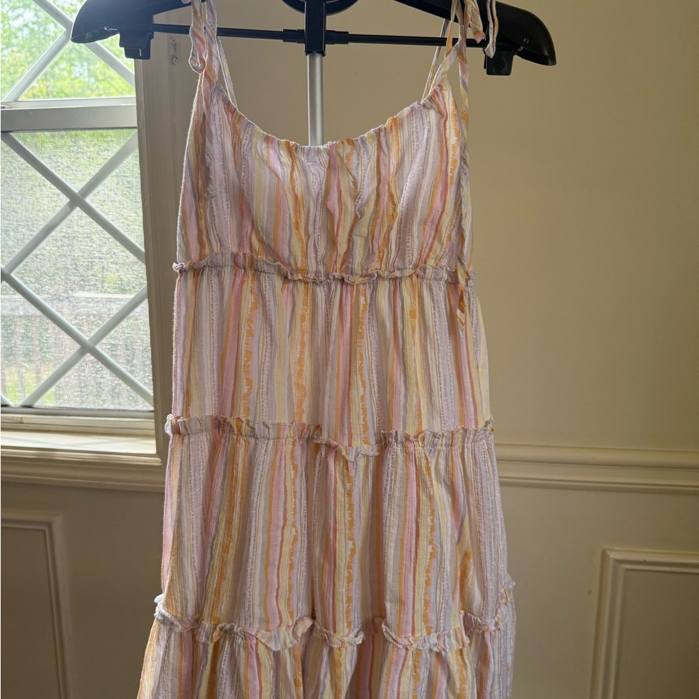 Sundays Pastel Multistripe Sleeveless Dress Size S